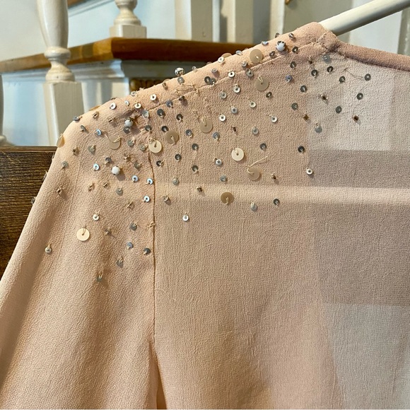 RARE Pura Vida pink sheer long sleeved top size XS - Picture 12 of 15